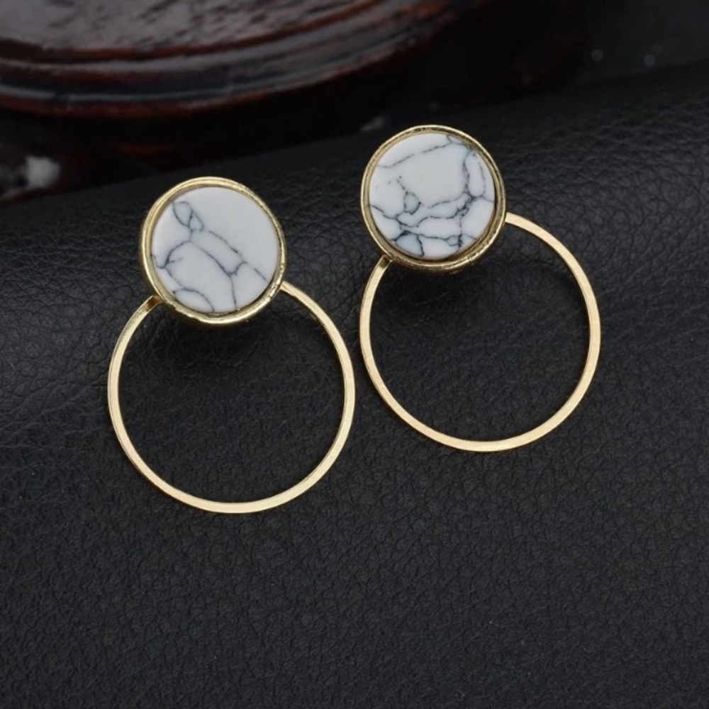 NEW!💙💎💛MODERN MINIMALIST MARBLED CIRCLES!💛💎💙 - Picture 6 of 8